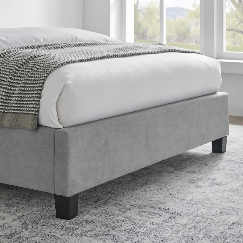 LL Rhea Light Grey 4ft6 Double Bed Frame